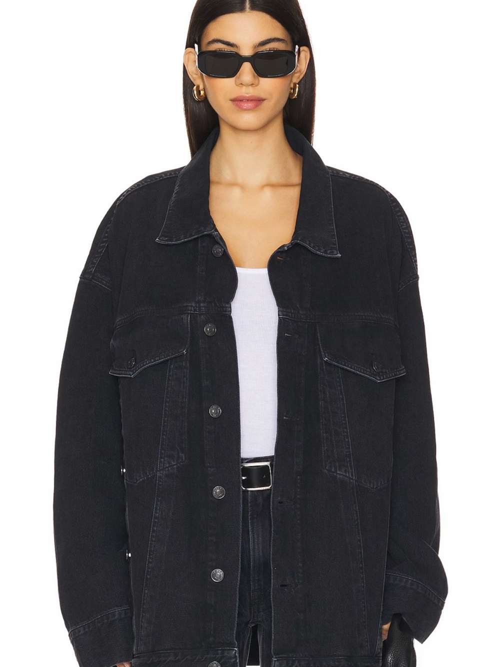 AGOLDE Reworked Wayne Jacket in Spider Black